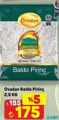 OVADAN BALDO PİRİNÇ 2,5 KG